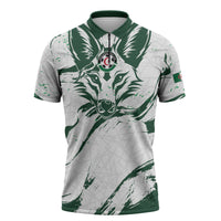 Custom Algeria 2026 World Football Zipper Polo Shirt Les Fennecs Come On