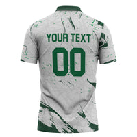 Custom Algeria 2026 World Football Zipper Polo Shirt Les Fennecs Come On