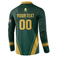 Custom South Africa 2026 World Football Button Sweatshirt Bafana Bafana Woza