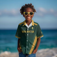 Custom South Africa 2026 World Football Kid Hawaiian Shirt Bafana Bafana Woza