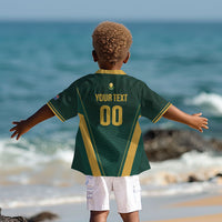 Custom South Africa 2026 World Football Kid Hawaiian Shirt Bafana Bafana Woza