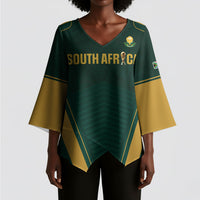 Custom South Africa 2026 World Football Kimono Sleeve Blouse Bafana Bafana Woza