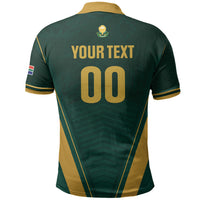Custom South Africa 2026 World Football Polo Shirt Bafana Bafana Woza