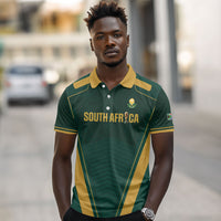 Custom South Africa 2026 World Football Polo Shirt Bafana Bafana Woza