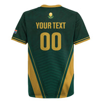 Custom South Africa 2026 World Football Rugby Jersey Bafana Bafana Woza