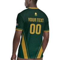 Custom South Africa 2026 World Football Rugby Jersey Bafana Bafana Woza
