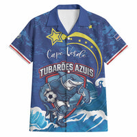 Custom Cape Verde 2026 World Football Hawaiian Shirt Blue Sharks Come On