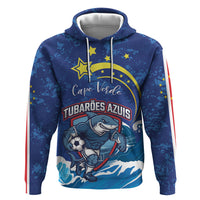Custom Cape Verde 2026 World Football Hoodie Blue Sharks Come On