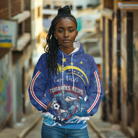 Custom Cape Verde 2026 World Football Hoodie Blue Sharks Come On