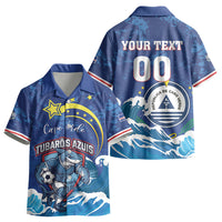 Custom Cape Verde 2026 World Football Kid Hawaiian Shirt Blue Sharks Come On LT01