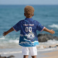 Custom Cape Verde 2026 World Football Kid Hawaiian Shirt Blue Sharks Come On LT01