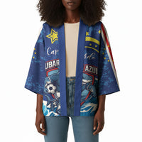 Custom Cape Verde 2026 World Football Kimono Blue Sharks Come On
