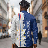 Personalized Cabo Verde 2026 Football Long Sleeve Button Shirt Crioulos Make History