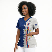 Personalized Cabo Verde 2026 Football Scrub Top Crioulos Make History