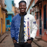 Personalized Cabo Verde 2026 Football Sleeve Zip Bomber Jacket Crioulos Make History
