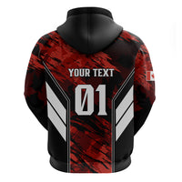 Personalised Canada Soccer Hoodie Canadian Maple Sporty Style - Wonder Print Shop
