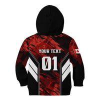 Personalised Canada Soccer Kid Hoodie Canadian Maple Sporty Style - Wonder Print Shop