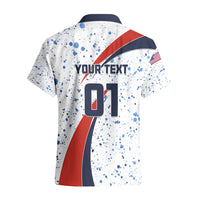 Personalised United States Soccer Hawaiian Shirt USA Coat Of Arms Sporty Style - Wonder Print Shop