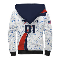 Personalised United States Soccer Sherpa Hoodie USA Coat Of Arms Sporty Style - Wonder Print Shop