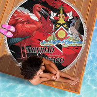 Trinidad And Tobago Scarlet Ibis Beach Blanket Special Stylized - Wonder Print Shop