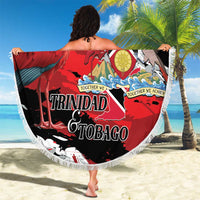 Trinidad And Tobago Scarlet Ibis Beach Blanket Special Stylized - Wonder Print Shop