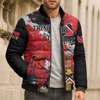 Personalized Trinidad And Tobago Scarlet Ibis Bomber Puffer Jacket Special Stylized - Wonder Print Shop