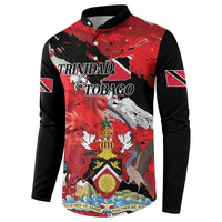 Personalized Trinidad And Tobago Scarlet Ibis Button Sweatshirt Special Stylized - Wonder Print Shop