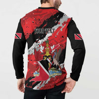 Personalized Trinidad And Tobago Scarlet Ibis Button Sweatshirt Special Stylized - Wonder Print Shop