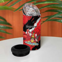 Personalized Trinidad And Tobago Scarlet Ibis 4 in 1 Can Cooler Tumbler Special Stylized - Wonder Print Shop