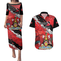 Personalized Trinidad And Tobago Scarlet Ibis Couples Matching Puletasi and Hawaiian Shirt Special Stylized - Wonder Print Shop