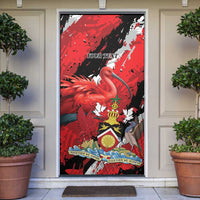 Personalized Trinidad And Tobago Scarlet Ibis Door Cover Special Stylized - Wonder Print Shop
