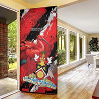 Personalized Trinidad And Tobago Scarlet Ibis Door Cover Special Stylized - Wonder Print Shop