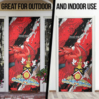 Personalized Trinidad And Tobago Scarlet Ibis Door Cover Special Stylized - Wonder Print Shop