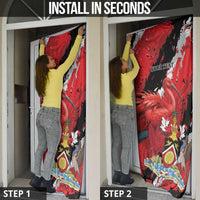 Personalized Trinidad And Tobago Scarlet Ibis Door Cover Special Stylized - Wonder Print Shop