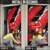 Personalized Trinidad And Tobago Scarlet Ibis Door Cover Special Stylized - Wonder Print Shop