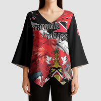 Personalized Trinidad And Tobago Scarlet Ibis Kimono Sleeve Blouse Special Stylized - Wonder Print Shop