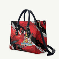 Trinidad And Tobago Scarlet Ibis Leather Bag Special Stylized - Wonder Print Shop