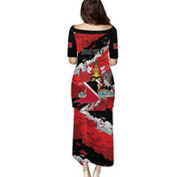 Personalized Trinidad And Tobago Scarlet Ibis Puletasi Special Stylized - Wonder Print Shop