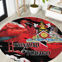 Trinidad And Tobago Scarlet Ibis Round Carpet Special Stylized - Wonder Print Shop