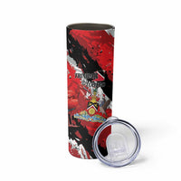 Personalized Trinidad And Tobago Scarlet Ibis Skinny Tumbler Special Stylized - Wonder Print Shop