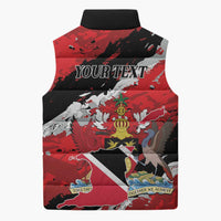 Personalized Trinidad And Tobago Scarlet Ibis Sleeveless Puffer Jacket Special Stylized - Wonder Print Shop