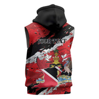 Personalized Trinidad And Tobago Scarlet Ibis Sleeveless Zip Hoodie Special Stylized - Wonder Print Shop