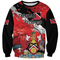 Personalized Trinidad And Tobago Scarlet Ibis Sweatshirt Special Stylized - Wonder Print Shop
