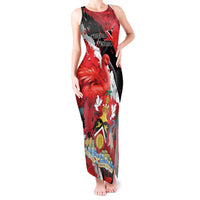 Personalized Trinidad And Tobago Scarlet Ibis Tank Maxi Dress Special Stylized - Wonder Print Shop