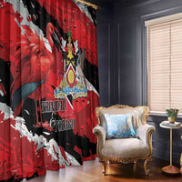 Trinidad And Tobago Scarlet Ibis Window Curtain Special Stylized - Wonder Print Shop