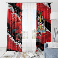 Trinidad And Tobago Scarlet Ibis Window Curtain Special Stylized - Wonder Print Shop