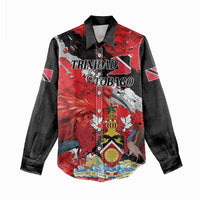 Personalized Trinidad And Tobago Scarlet Ibis Women Casual Shirt Special Stylized - Wonder Print Shop