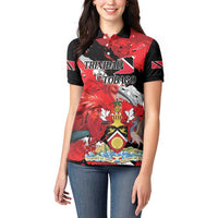 Personalized Trinidad And Tobago Scarlet Ibis Women Polo Shirt Special Stylized - Wonder Print Shop