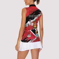 Personalized Trinidad And Tobago Scarlet Ibis Women Sleeveless Polo Shirt Special Stylized - Wonder Print Shop