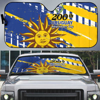 Uruguay 200th Independence Day Auto Sun Shade Sol de Mayo Grunge Stylized - Wonder Print Shop